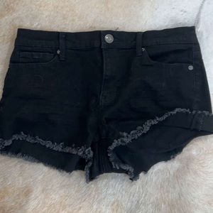 Mudd black jean shorts. Size 9. $25.